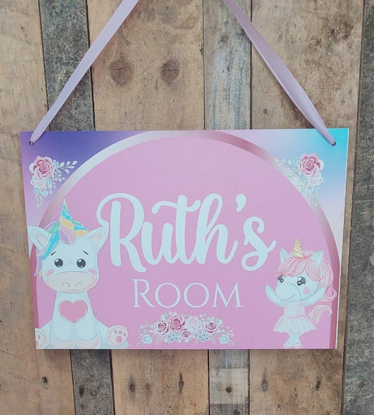 Unicorn Themed Sign