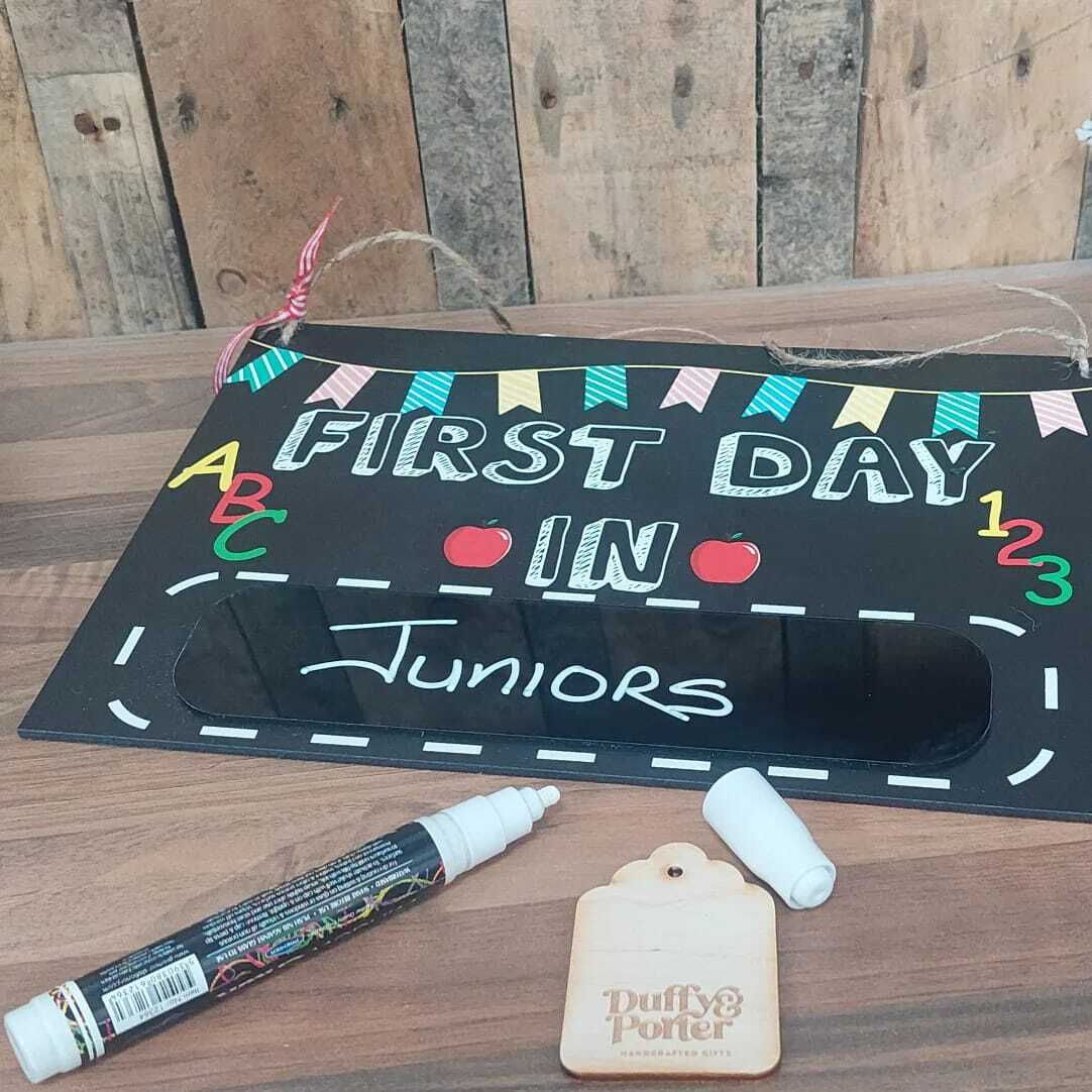 First Day In Reusable Photo Prop