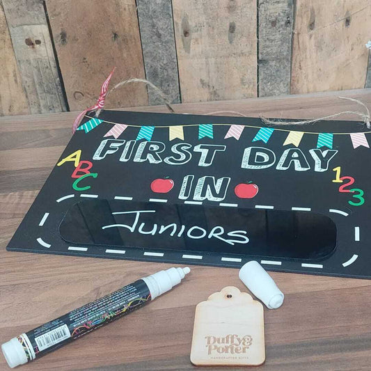 First Day In Reusable Photo Prop