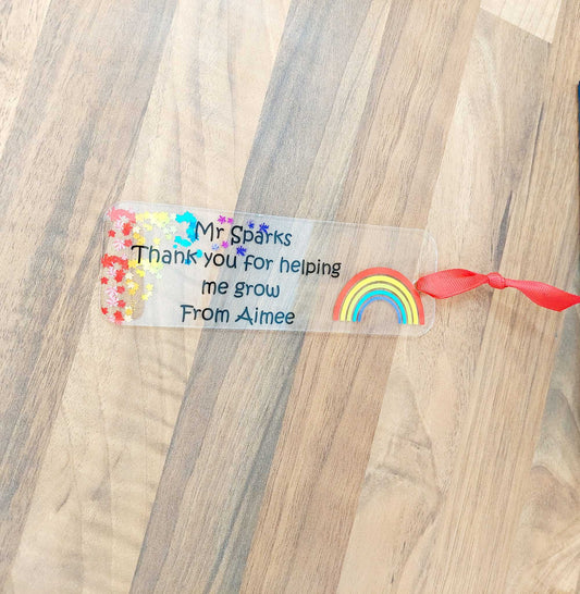 Thank You Personalised Book Mark