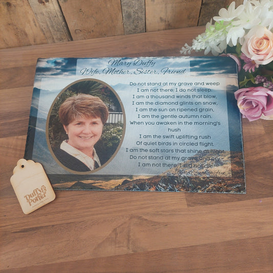 Memory Grave Slate with Photo