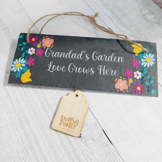 Personalised Garden Slate Sign