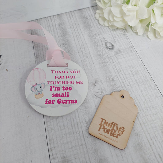 Baby Pram buggy dont touch - Pink Balloon