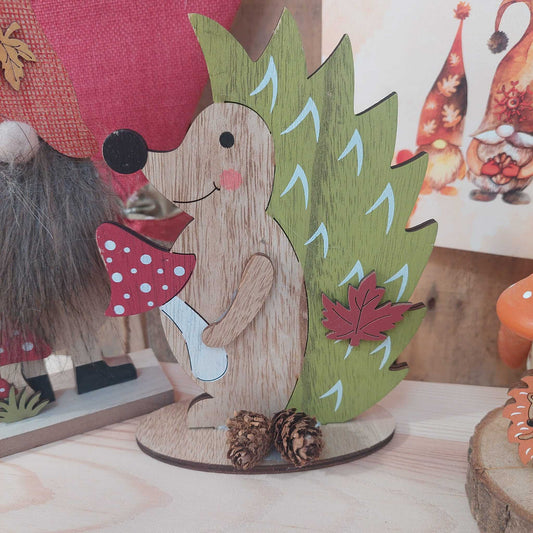 Freestanding Hedgehog Green 16.5cm