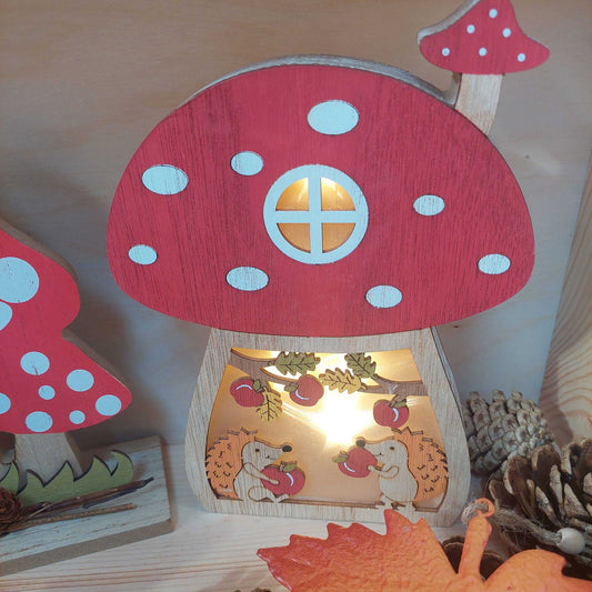 Lighting Toadstool House 22cm