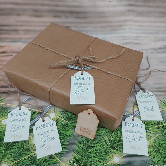 Mindful personalised gift tags - Fern