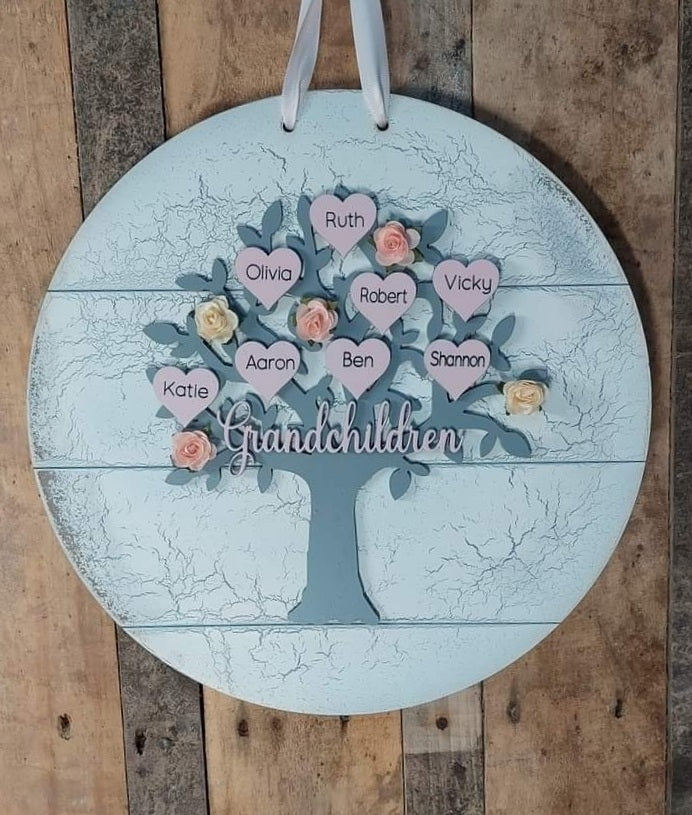 Personalised Family tree Round