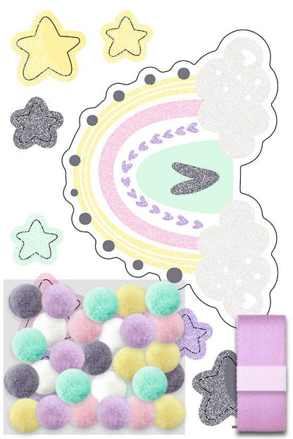 Mini “Rainbow” decoration set