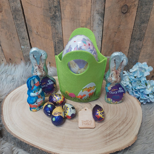 Easter Felt Tote Bag Green