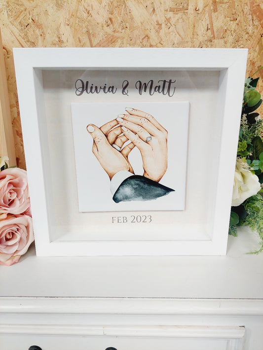 Wedding Frame - Watercolour Two Hands