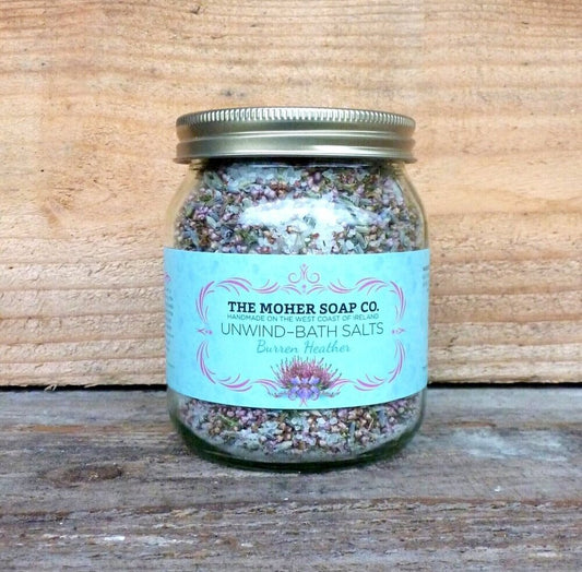 Moher Soap Co UNWIND BATH SALTS - BURREN HEATHER