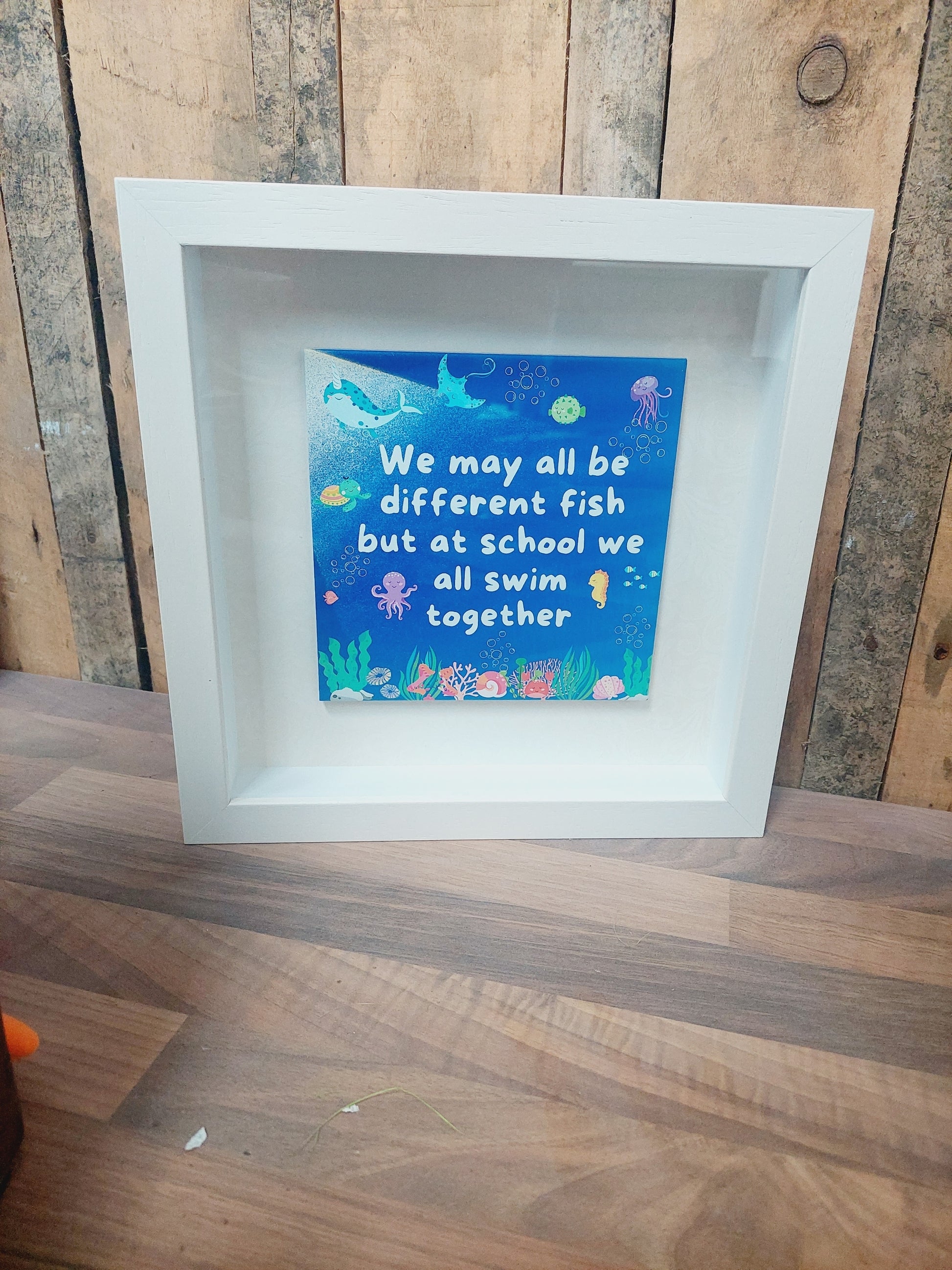 School Frame We are all different fish