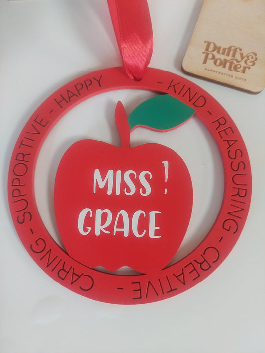 Personalised Teacher/SNA/Caregiver Apple