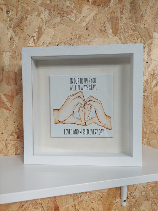 Loss of Baby - watercolour frame