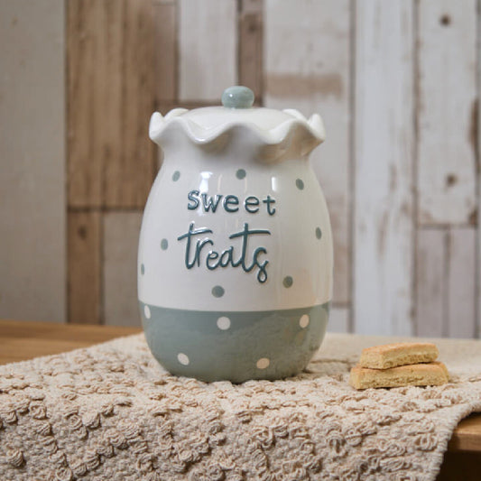 Fluted Spot Cookie Jar