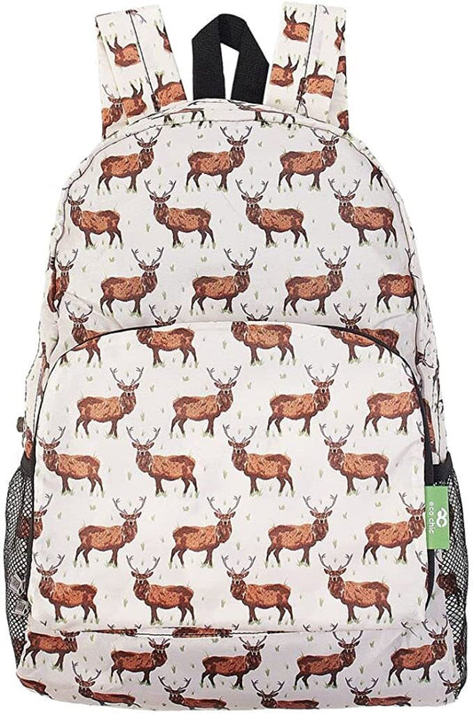 Eco Chic Beige Stag Backpack