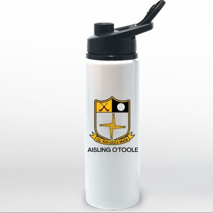 750ml Personalised Sports bottle flip cap Aluminium