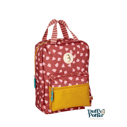 Backpack red sunset Travel Time