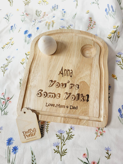 Personalised "Some yolk" board - Toast