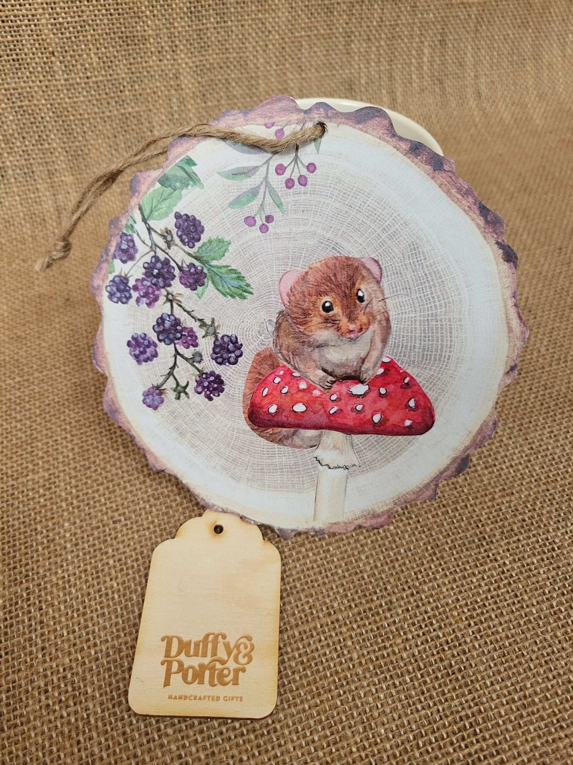 Woodland Hanging Plaque Field Mouse