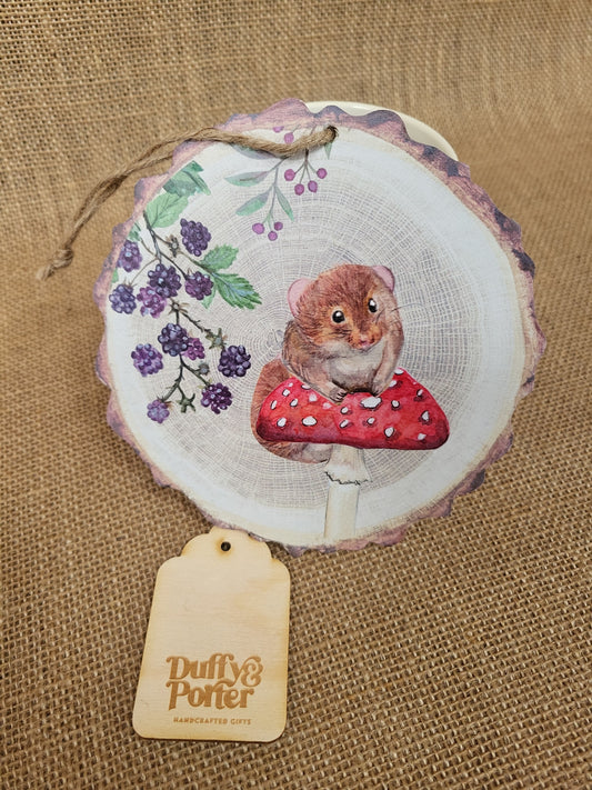 Woodland Hanging Plaque Field Mouse