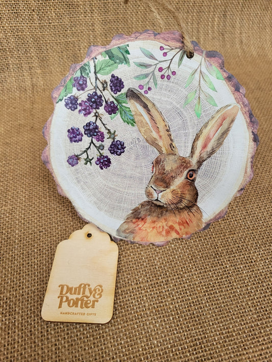 Woodland Hanging Plaque Hare