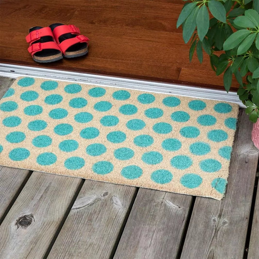 Door Mat turquoise spotlight