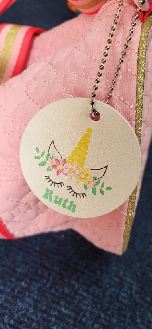 Personalised Bag Tag Unicorn