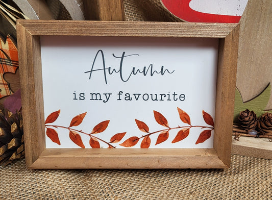 Autumn is my favourite frame plaque
