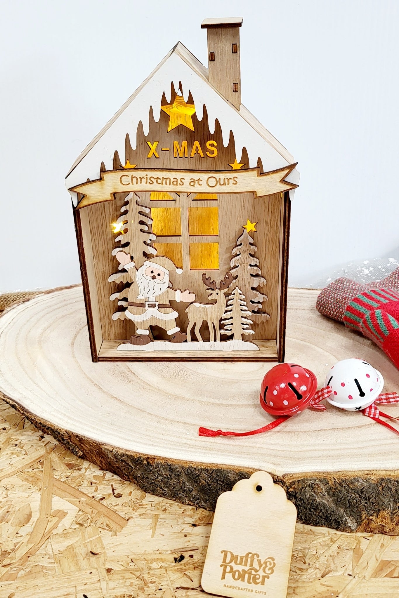 Santa House light up Christmas