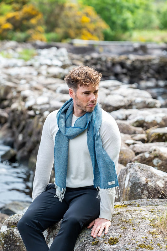 McNutt L/Wool Kingfisher HB Scarf