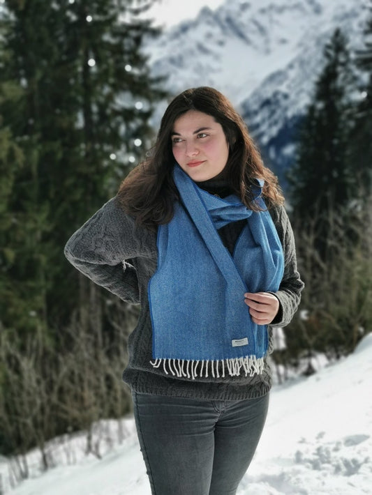 McNutt L/Wool Royal Herringbone Scarf & gift box