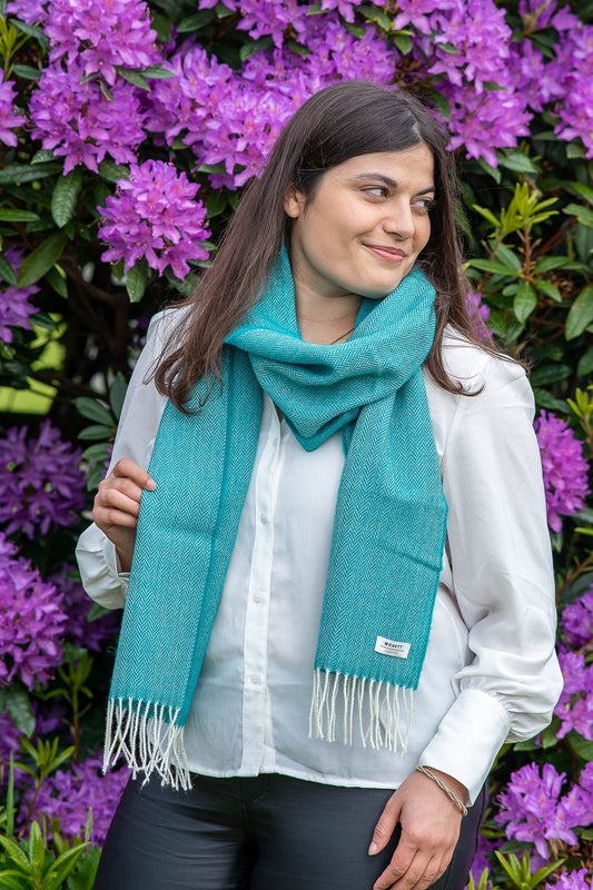 McNutt L/Wool Tropical Green HB Scarf