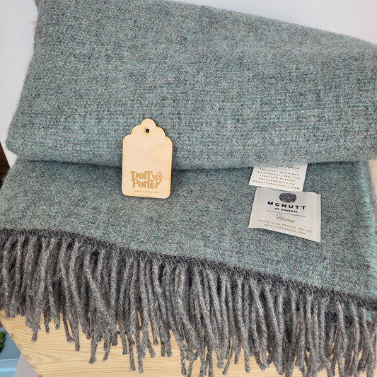 McNutt Home Cosy Aqua Throw