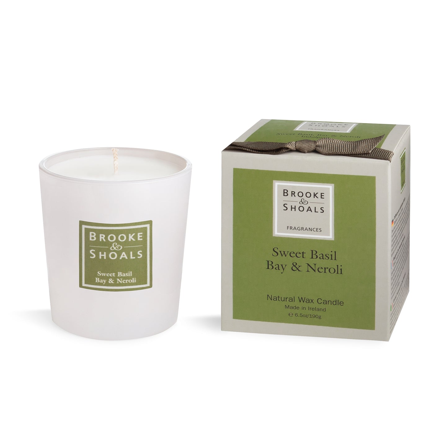 B+S Regular size  Candle - Sweet Basil Bay & Neroli