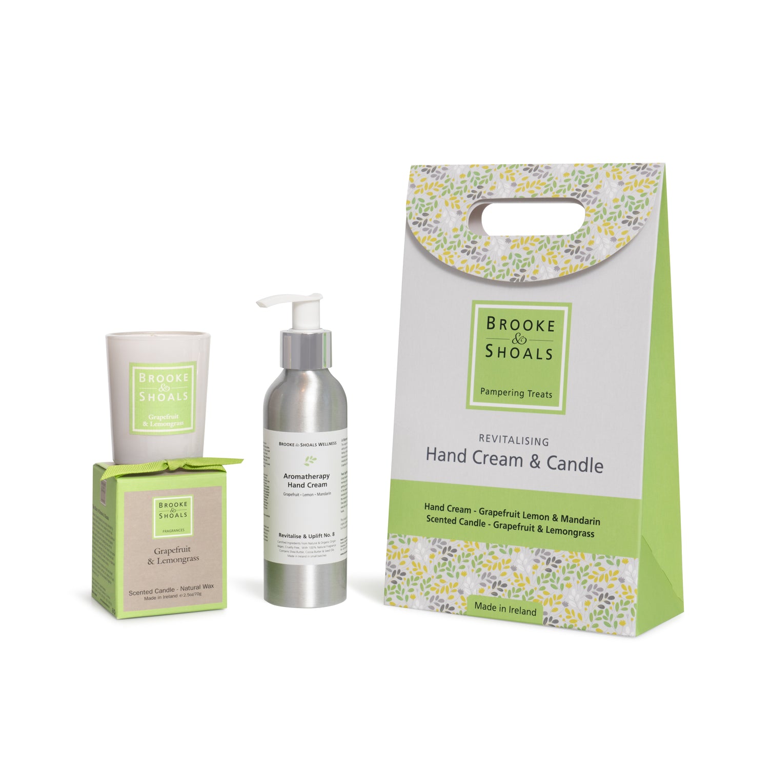 B+S UPLIFTING SET- Hand CREAM & Grapefruit small candle