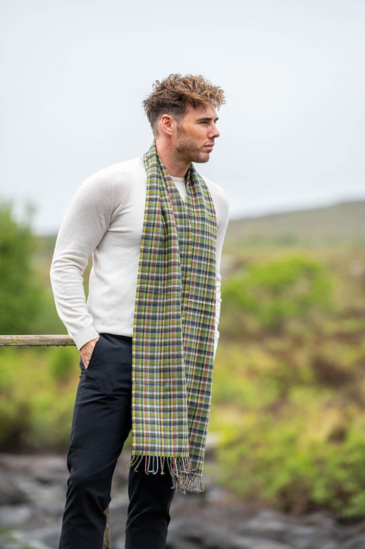 McNutt L/Wool Glen Check Scarf