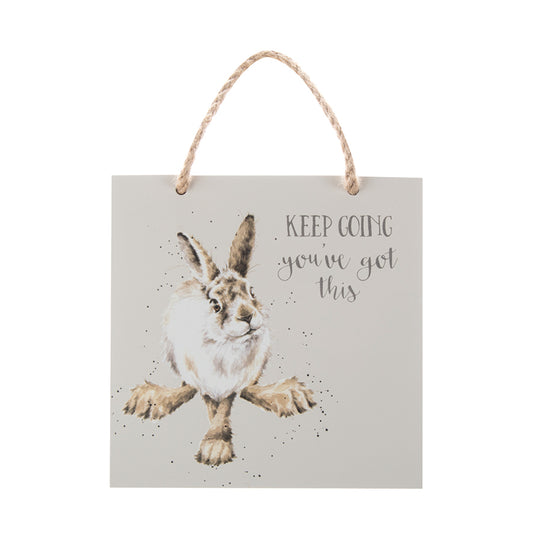 Hare Wooden PLaque - You've Got This