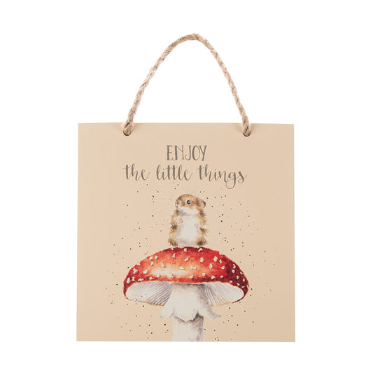 Mouse Wooden Plaque - He's a Fun-Gi