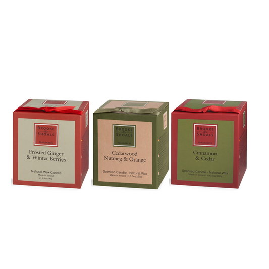 3 Travel Candle Set - Christmas