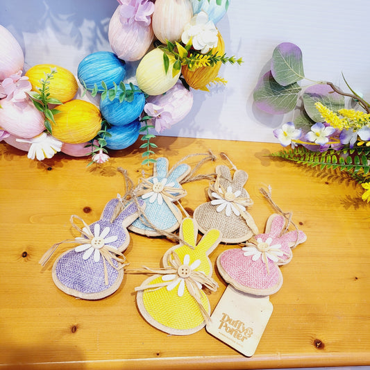 Jute rabbit decorations