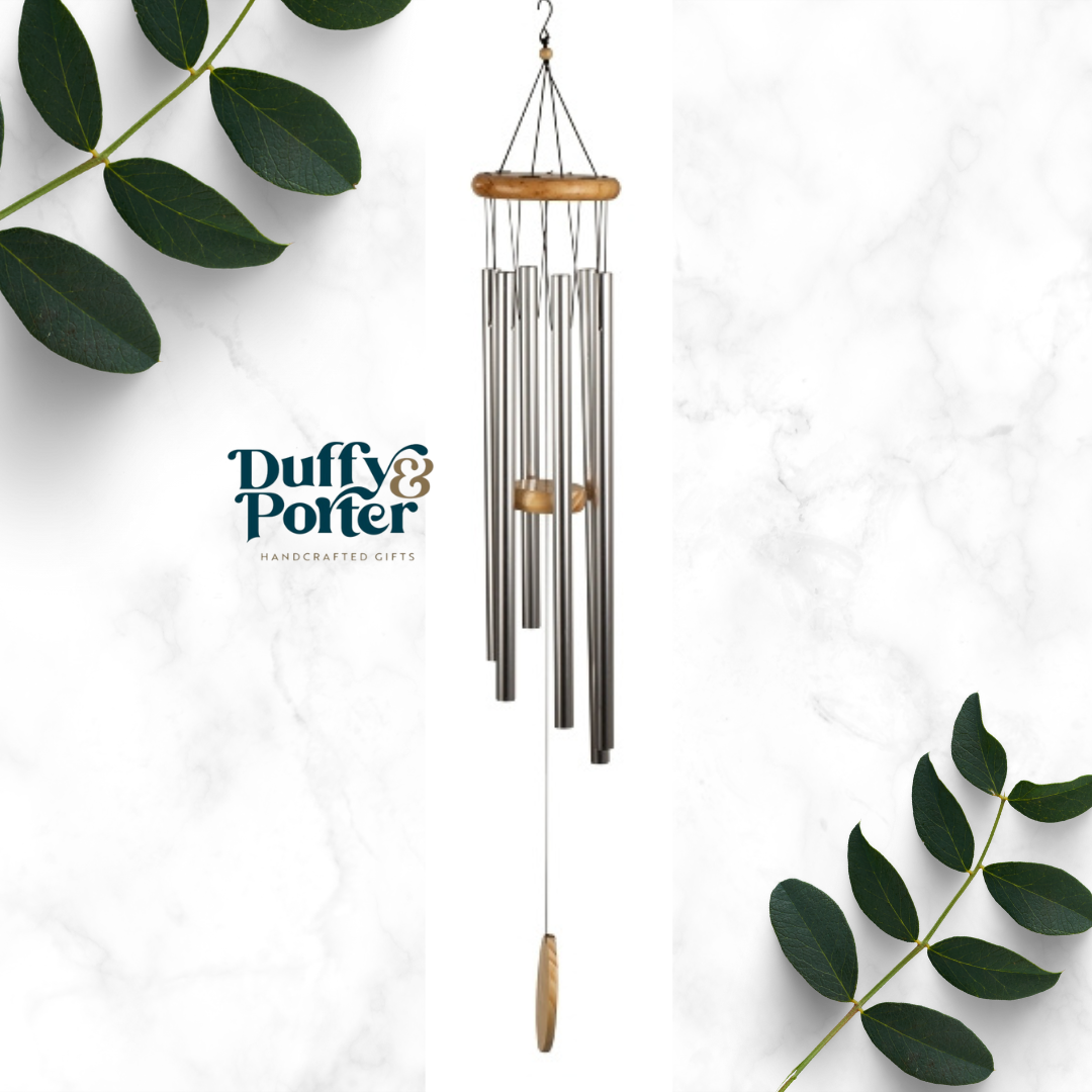 Windchime, aluminium and wooden