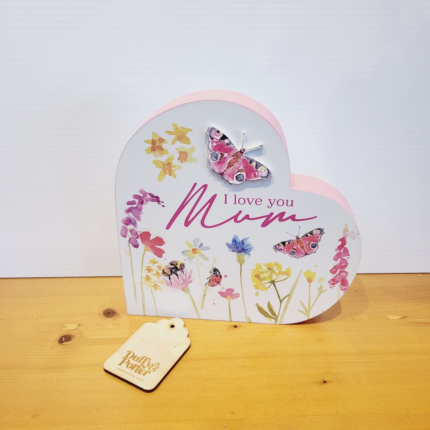 Standing heart i love you Mum