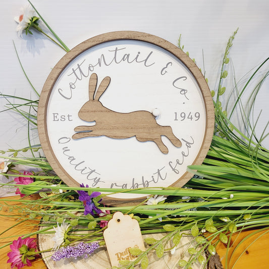 Cottontail & co sign