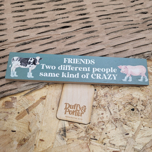 Friends, two different people, same kind of crazy