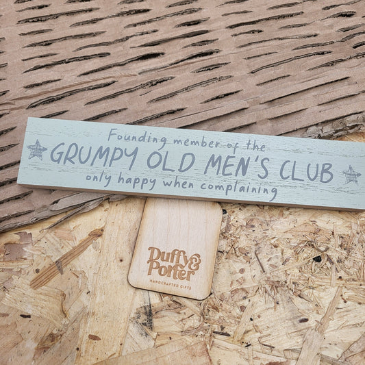 Mini Plaque Grumpy old mens club