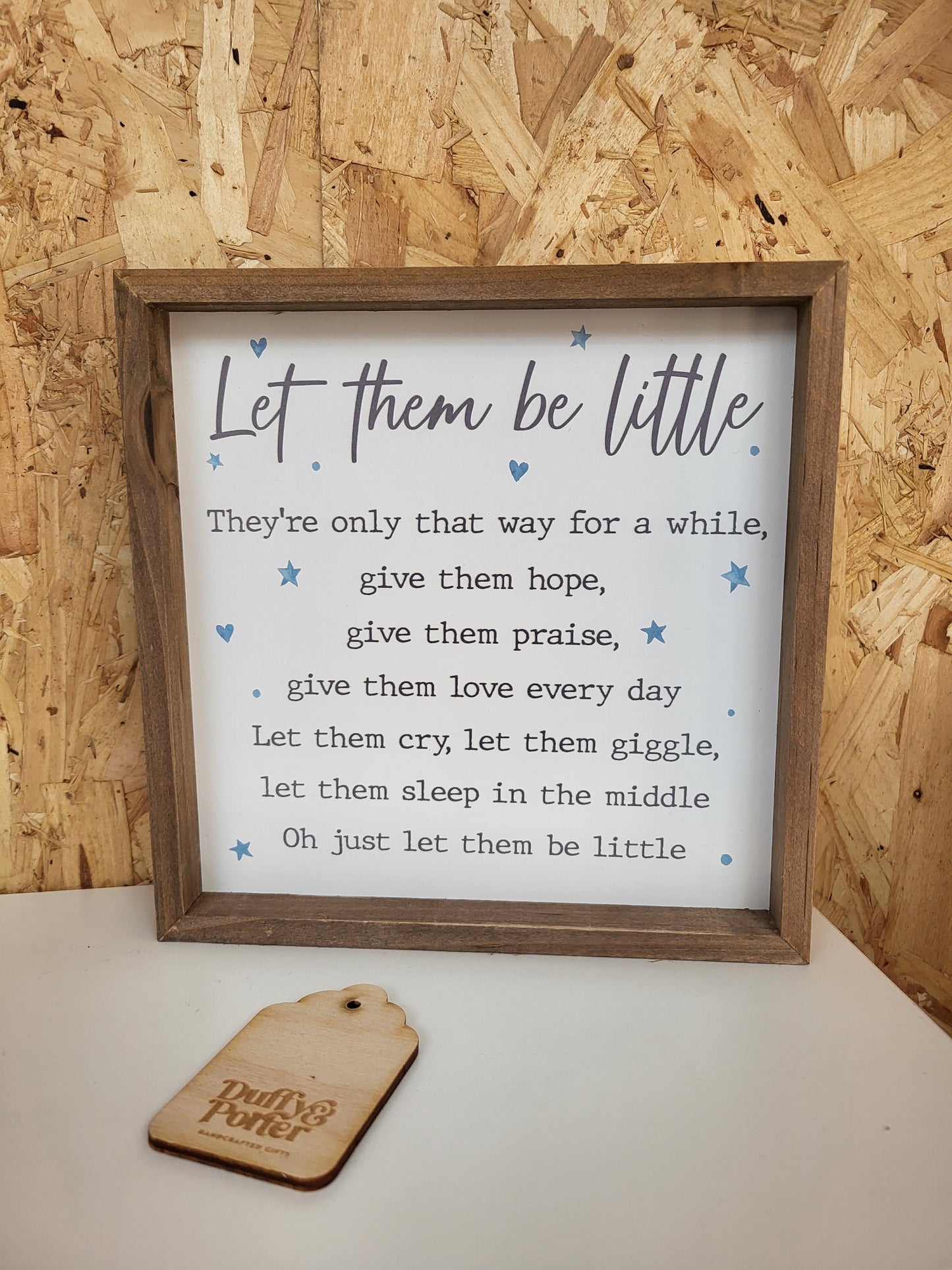 Baby Blue Frame let them be little