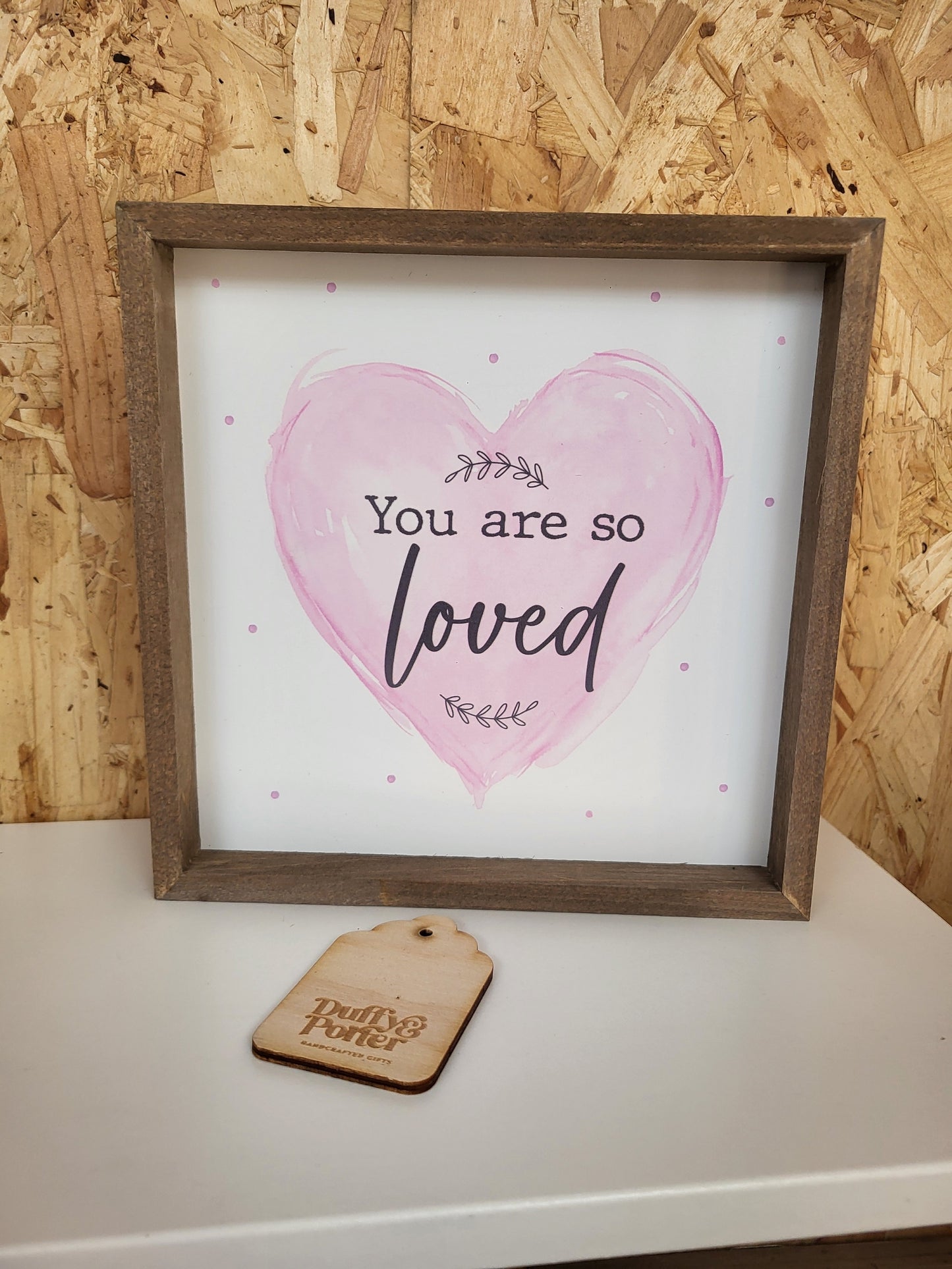 Baby Pink Frame So loved