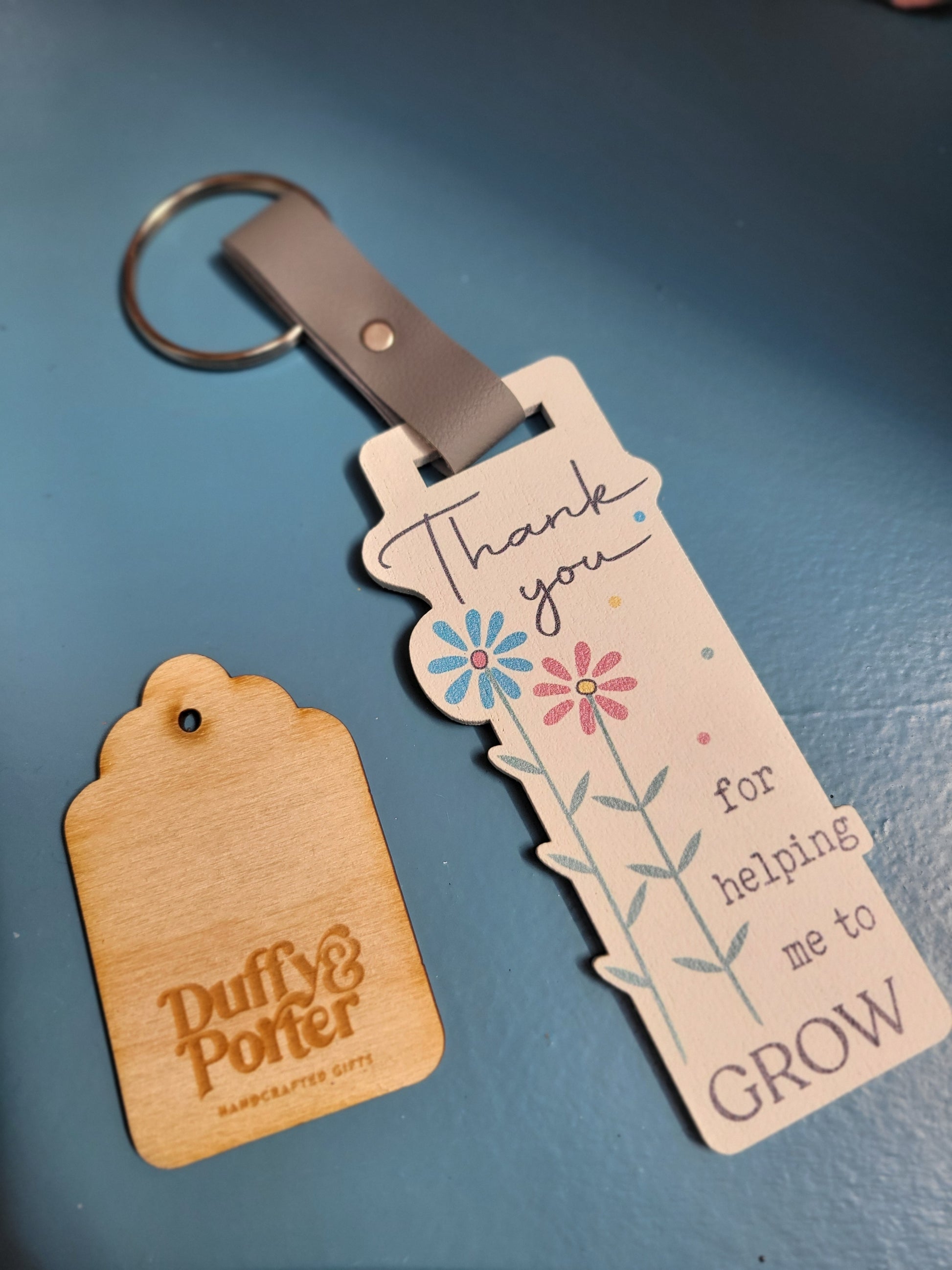 Teacher Keyring helping me grow