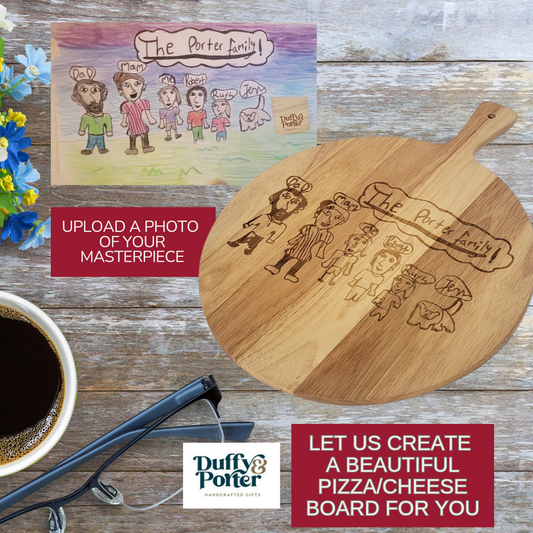 "Designed by them" Pizza board